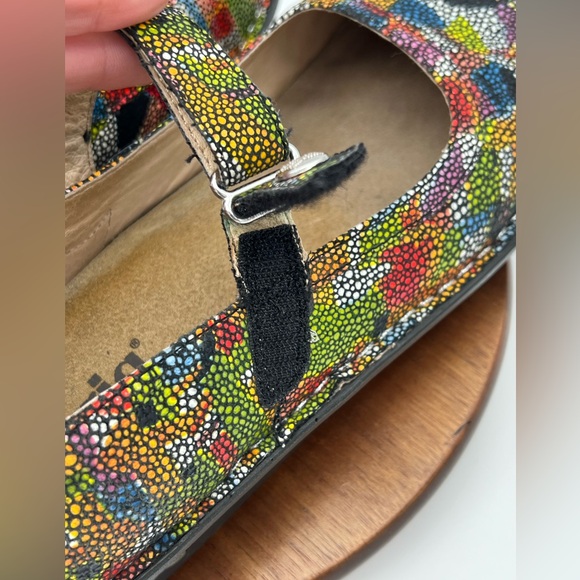 Alegria Paloma Multi Color Mosaic Leather Mary Jane Women Shoe Sz. 41/10.5/11 - Picture 6 of 9